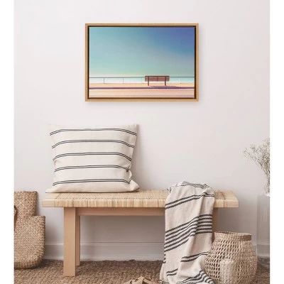 23" X 16" The Bench Framed Canvas Wall Art - Amanti Art 3 23" X 16" The Bench Framed Canvas Wall Art - Amanti Art - Image 3