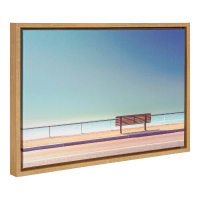 23" X 16" The Bench Framed Canvas Wall Art - Amanti Art 1 23" X 16" The Bench Framed Canvas Wall Art - Amanti Art