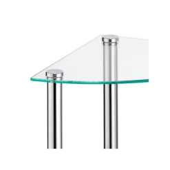 MDesign Glass/Metal Household Corner Organizer Shelf -Wall Charm Deals Store GUEST 745a47f0 9c65 484e 8f67 3ced46715574