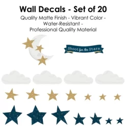 Big Dot Of Happiness Twinkle Twinkle Little Star - Peel And Stick Nursery And Kids Room Vinyl Wall Art Stickers - Wall Decals - Set Of 20 11 Big Dot Of Happiness Twinkle Twinkle Little Star - Peel And Stick Nursery And Kids Room Vinyl Wall Art Stickers - Wall Decals - Set Of 20 -Wall Charm Deals Store GUEST 7462ade4 da0a 48b4 93a9 1497ed8f2b43