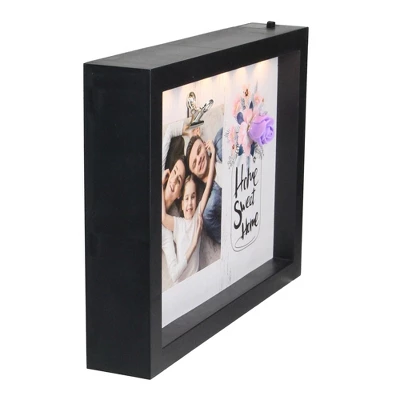 Northlight LED Lighted Home Sweet Home Picture Frame With Clip - 4" X 4" 3 Northlight LED Lighted Home Sweet Home Picture Frame With Clip - 4" X 4" - Image 3