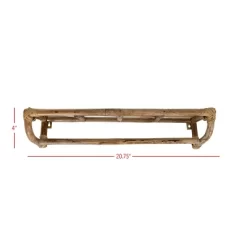 Brown Cane Wall Shelf By Foreside Home & Garden -Wall Charm Deals Store GUEST 75453ab7 6edc 4db3 b5b5 718b54d35db8