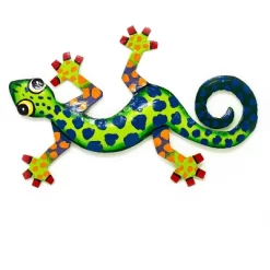 Global Crafts Eight Inch Painted Gecko Recycled Haitian Metal Wall Art -Wall Charm Deals Store GUEST 75d06dc9 58c2 4568 8347 5c341b5e9c49