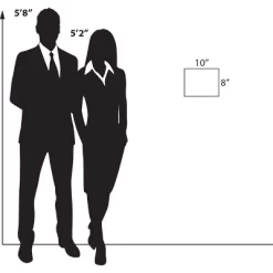 Azar Displays Clear Acrylic Wall Artwork And Photo Frame With Tape 10" W X 8" H Landscape/Horizontal, 2-Pack -Wall Charm Deals Store GUEST 767d3058 f4f4 4a1c 88dc 86d1811cd616