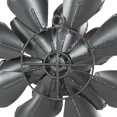 Distressed Flower Wall Art Metal - Foreside Home & Garden 3 Distressed Flower Wall Art Metal - Foreside Home & Garden - Image 3