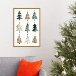 16" X 23" Evergreens II Tree By Isabelle Z Framed Canvas Wall Art - Amanti Art -Wall Charm Deals Store GUEST 789bad60 aad7 4393 9597 2039f7742951
