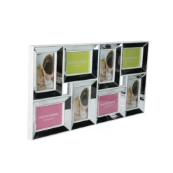 Northlight 27.5" White Trimmed Glass Encased Collage Photo Picture Frame Wall Decoration