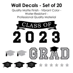 Big Dot Of Happiness Silver Class Of 2023 Graduation Party Wall Decals Set Of 20 -Wall Charm Deals Store GUEST 7a8d4f83 16a8 4219 8246 9c2cc22ec9b2