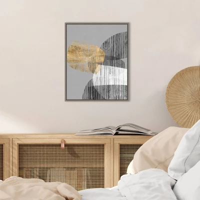 16" X 20" Adjacent Shapes I By Jennifer Goldberger Framed Canvas Wall Art - Amanti Art 5 16" X 20" Adjacent Shapes I By Jennifer Goldberger Framed Canvas Wall Art - Amanti Art - Image 5