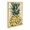23" X 33" Sylvie Pineapple Study No 2 Framed Canvas Wall Art By Rachel Christopoulous Natural - Kate And Laurel