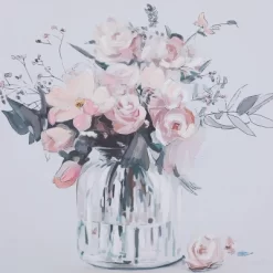 Canvas Floral Handmade Bouquet Framed Wall Art With Gold Frame Pink - Olivia & May -Wall Charm Deals Store GUEST 7f79b4e5 8817 4f52 854f f75f498a0313