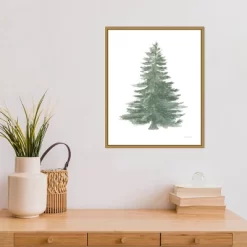 16" X 20" Floursack Holiday Tree By Danhui Nai Framed Canvas Wall Art - Amanti Art -Wall Charm Deals Store GUEST 824ce43a 9a4d 4549 9ffb 8ae74eea1761