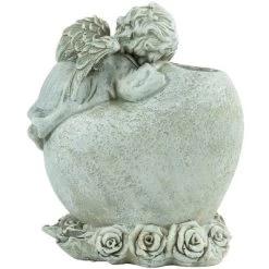 Northlight 6.5" Religious "In Loving Memory" Sleeping Angel Bereavement Outdoor Patio Garden Statue - Gray -Wall Charm Deals Store GUEST 844012a4 56f8 461d b6c2 2a0fb9a74711