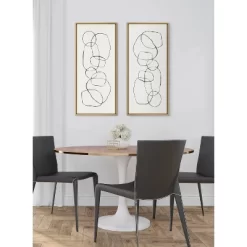 18" X 40" Sylvie Dancing Circles By Teju Reval Of SnazzyHues Framed Wall Canvas Gold - Kate & Laurel All Things Decor -Wall Charm Deals Store GUEST 84bbd0c5 0df6 4c25 94f5 4738bb8c426d