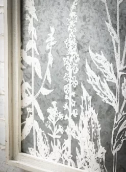 Sullivans Herb & Flower Iron Wall Sculpture 24.75"H Gray