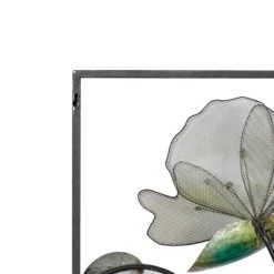 Metal Floral Wall Decor With Black Frame Set Of 2 Black - Olivia & May -Wall Charm Deals Store GUEST 888dc6fc fc84 498a b2c9 9157a51d90dd