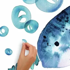 Catcoq Narwhal Giant Peel And Stick Wall Decal - RoomMates -Wall Charm Deals Store GUEST 892e6ce7 4573 47e2 b671 c7487987b58b