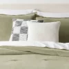 18"x18" Luxe Leopard Jacquard Square Decorative Pillow Ivory - Threshold™