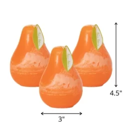 Tangerine Timber Pear Candles - Set Of 3 -Wall Charm Deals Store GUEST 8a9782e5 c121 4621 bd82 1cc69eb8cd9d