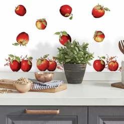 Country Apples Peel And Stick Wall Decal Red - RoomMates -Wall Charm Deals Store GUEST 8b7f456a 2d5c 4b2f bbe7 860fce7d6c82