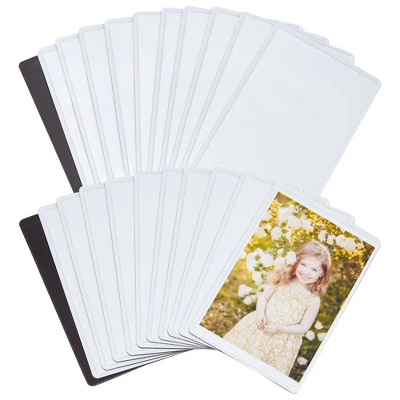 Juvale 24-Pack 2x3 Magnetic Picture Frames For Refrigerator, Locker, Office, Classroom, Wallet Size Photo Pocket Sleeves, Holds 2x3 Photos 6 Juvale 24-Pack 2x3 Magnetic Picture Frames For Refrigerator, Locker, Office, Classroom, Wallet Size Photo Pocket Sleeves, Holds 2x3 Photos - Image 6