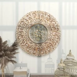 Metal Floral Wall Decor With Embossed Details Gold - Olivia & May 30 Metal Floral Wall Decor With Embossed Details Gold - Olivia & May -Wall Charm Deals Store GUEST 8eb729c2 4dc9 432d a4bc 9421caaad991