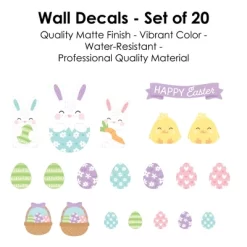 Big Dot Of Happiness Spring Easter Bunny - Peel And Stick Nursery And Home Decor Vinyl Wall Art Stickers - Wall Decals - Set Of 20 10 Big Dot Of Happiness Spring Easter Bunny - Peel And Stick Nursery And Home Decor Vinyl Wall Art Stickers - Wall Decals - Set Of 20 -Wall Charm Deals Store GUEST 908975ad 5171 471c a836 b5f42b075308