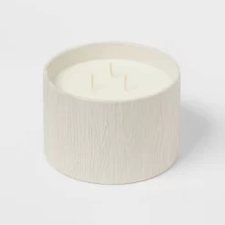 Textured Straight Side Ceramic Warm Cider & Cinnamon Candle White - Threshold™ -Wall Charm Deals Store GUEST 913d534b 649d 4c6d 9f5e ee9feea56dbd