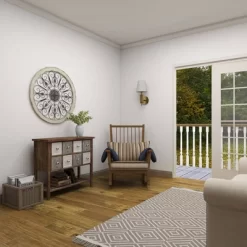 Wood Distressed Scroll Window Inspired Wall Decor With Metal Scrollwork Relief White - Olivia & May -Wall Charm Deals Store GUEST 924566c2 e883 48c6 89ad d495eb3766d2