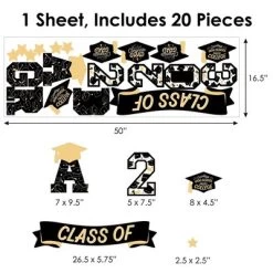 Big Dot Of Happiness Hello College Class Of 2023 Graduation Party Wall Decals Set Of 20 -Wall Charm Deals Store GUEST 9250ffbe c760 4374 99ff 6a7476705f69