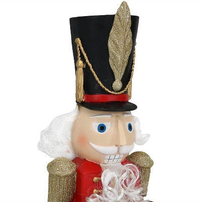Sunnydaze Decor Sunnydaze Indoor/Outdoor Porch Or Living Room Polyresin Friedrich The Nutcracker With Sign Christmas Holiday Decoration - 36" 2 Sunnydaze Decor Sunnydaze Indoor/Outdoor Porch Or Living Room Polyresin Friedrich The Nutcracker With Sign Christmas Holiday Decoration - 36" - Image 2
