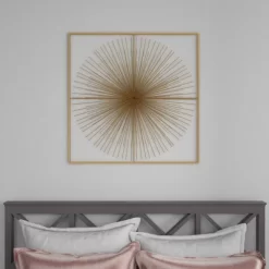 Metal Starburst Handmade Large 3D Wall Decor With Gold Frame Gold - CosmoLiving By Cosmopolitan 29 Metal Starburst Handmade Large 3D Wall Decor With Gold Frame Gold - CosmoLiving By Cosmopolitan -Wall Charm Deals Store GUEST 95104589 6767 472a b3f8 cf4910e46455