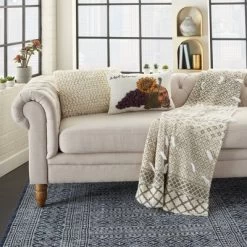 12"x20" Harvest Sunflower Throw Pillow White - Mina Victory -Wall Charm Deals Store GUEST 95560335 c921 46b8 ba2a 9f9f7f5b5015