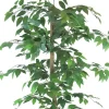 6' Artificial Ficus Tree In Embossed Metal Base (Square) – LCG Florals