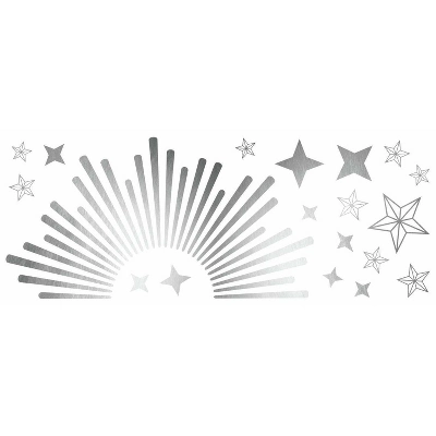 Sunburst Peel And Stick Decal With Circle Mirror - RoomMates 2 Sunburst Peel And Stick Decal With Circle Mirror - RoomMates - Image 2