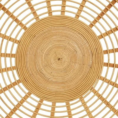 Wood Plate Handmade Basket Wall Decor Set Of 3 Brown - Olivia & May 4 Wood Plate Handmade Basket Wall Decor Set Of 3 Brown - Olivia & May - Image 4