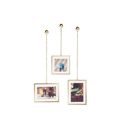 Fotochain Photo Display Frames Brass 3pk - Umbra 1 Fotochain Photo Display Frames Brass 3pk - Umbra