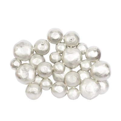 33" X 45" Aluminum Plate Wall Decor With Uneven Edges Silver - Olivia & May 2 33" X 45" Aluminum Plate Wall Decor With Uneven Edges Silver - Olivia & May - Image 2