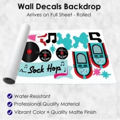 Big Dot Of Happiness 50’s Sock Hop - Peel And Stick 1950s Rock N Roll Party Decoration - Wall Decals Backdrop -Wall Charm Deals Store GUEST 9b5176a6 2683 4916 86ad a283005660ba