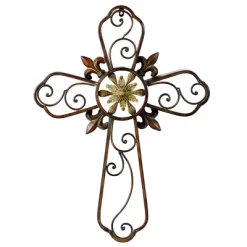 Metal Cross Scroll Wall Decor Brown - Olivia & May 10 Metal Cross Scroll Wall Decor Brown - Olivia & May -Wall Charm Deals Store GUEST 9e56a2af 0cc3 49c2 9583 f04f692e8af6