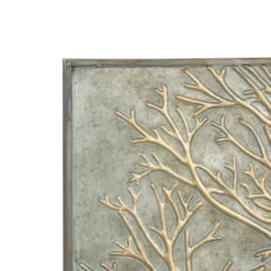 Metal Tree Wall Decor With Embossed Design Set Of 4 Brown - Olivia & May -Wall Charm Deals Store GUEST 9fdf5679 abbb 4e4c 83e1 9ae3c8e2551d