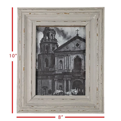 Distressed 5X7 Photo Frame Gray Wood, MDF & Glass - Foreside Home & Garden 6 Distressed 5X7 Photo Frame Gray Wood, MDF & Glass - Foreside Home & Garden - Image 6