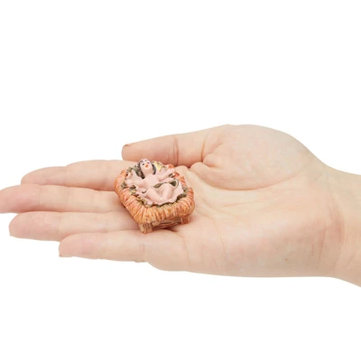 Bright Creations 10 Piece Mini Nativity Scene Figurine Set, Religious Christmas Decorations 3 Bright Creations 10 Piece Mini Nativity Scene Figurine Set, Religious Christmas Decorations - Image 3