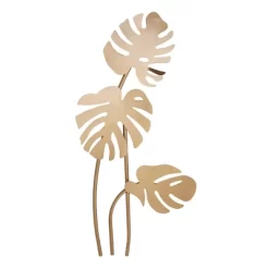 Glam Leaves Wall Decor Gold - CosmoLiving By Cosmopolitan -Wall Charm Deals Store GUEST a34e2dc0 5914 4dd5 9178 b856361545e9