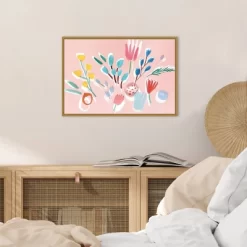 23" X 16" Flowing Florals By Isabelle Z Framed Canvas Wall Art - Amanti Art -Wall Charm Deals Store GUEST a6db6208 126e 4765 adaa d7295c15a527