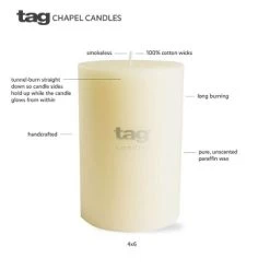 Tagltd Mini Pillar 2X2 Candles Set Of 4 -Wall Charm Deals Store GUEST a9e1750d 8d2b 42c2 b46f 920b58d21723