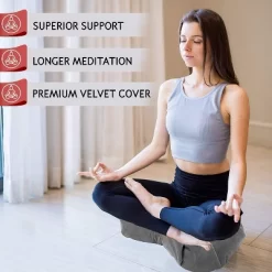 Florensi Round Meditation Cushion, Crescent Moon Grey -Wall Charm Deals Store GUEST aa51a4b2 7dc0 4021 8e5a f28af1c01ad9