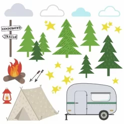 Camping Peel And Stick Wall Decal - RoomMates