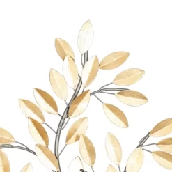 Metal Leaf Metallic Wall Decor With Stem - Olivia & May -Wall Charm Deals Store GUEST aab1f179 6685 4d5f 9517 ce6fac9a5652