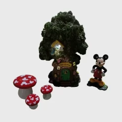 Disney Mickey Mouse Miniature Resin Garden Set With Solar Tree House -Wall Charm Deals Store GUEST ae5e7efe dc10 4e49 9539 bfee8ad42cc4